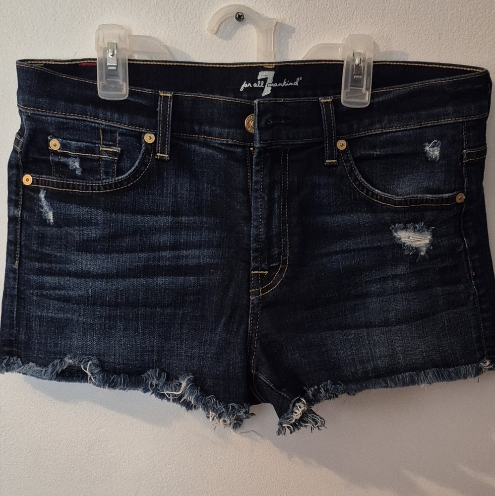 7 for all mankind Womens Jean Shorts size 29 waist